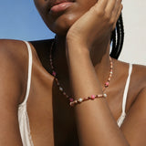 Sunstone and Pearl Adjustable jewelry set by Natelyrian