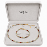 Mixed Gemstone Adjustable jewelry set by Natelyrian