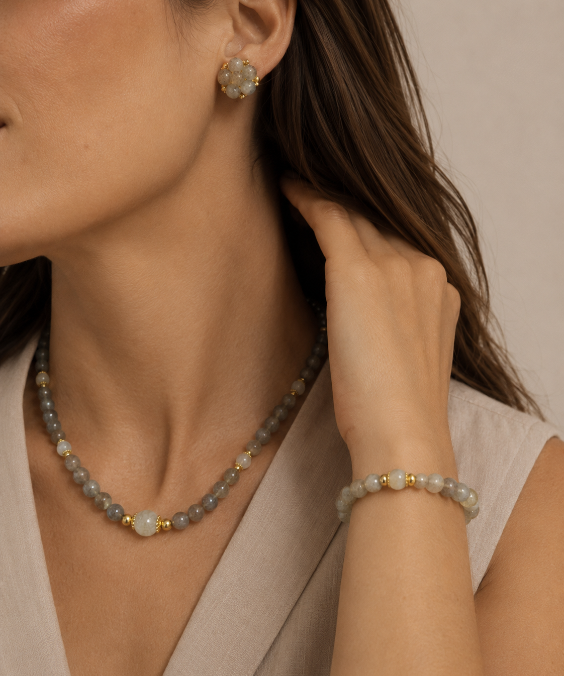 Minimal Moonstone Stud Gift Sets detail view