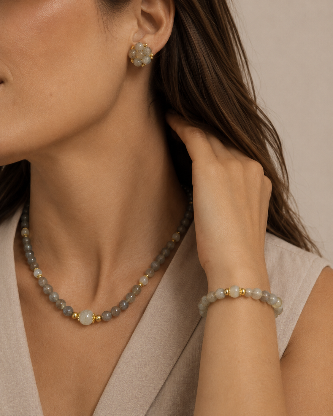 Minimal Moonstone Stud Gift Sets detail view