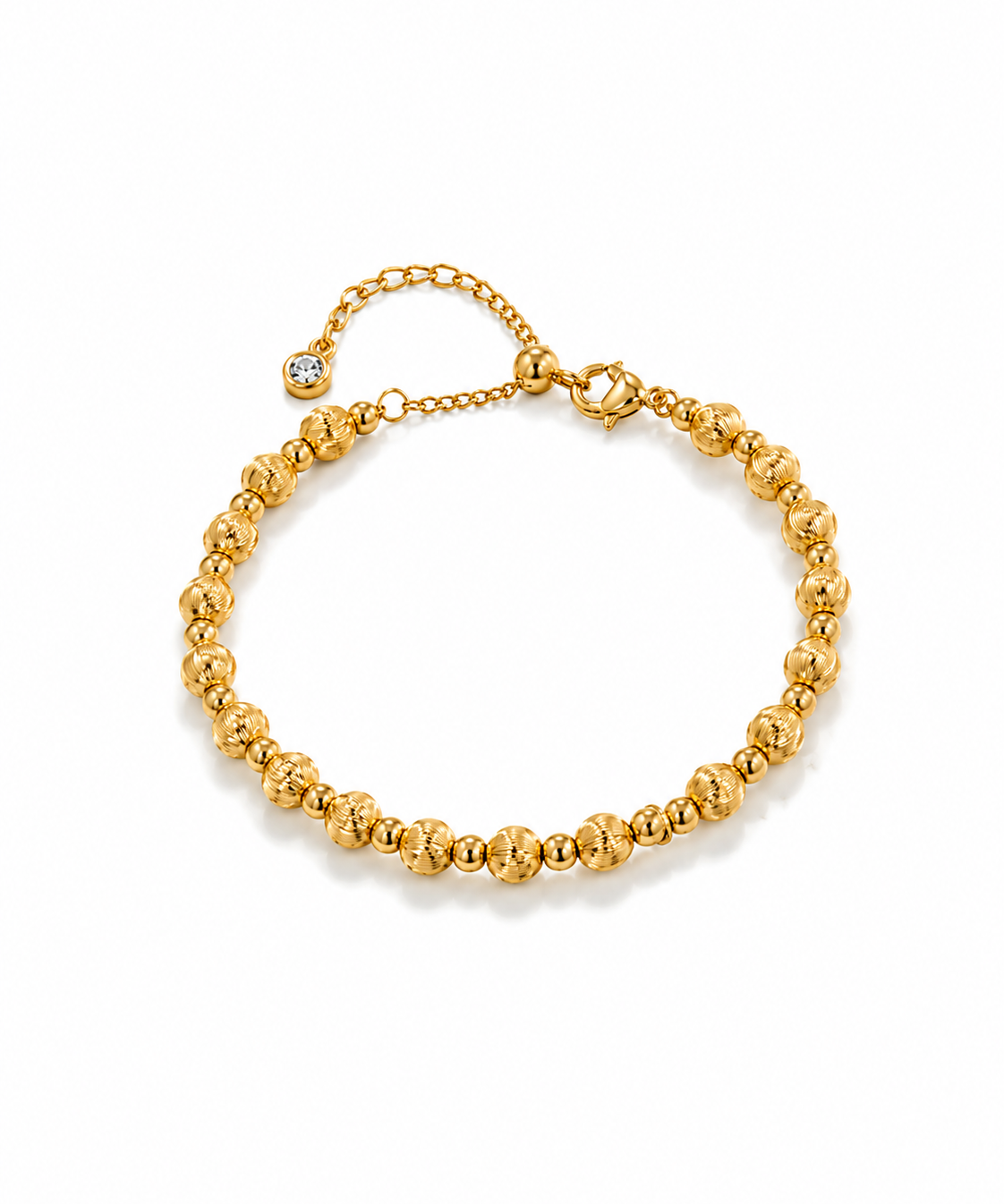 18K Gold Plated Bean Bracelet by Natelyrian