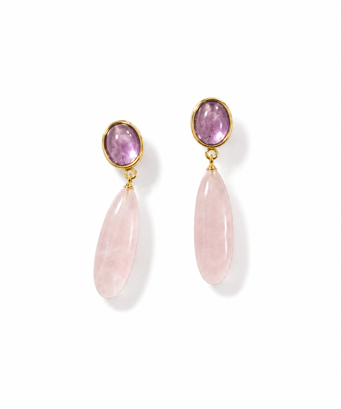 18K Gold Plated Natural Stone Drop Earrings product view 8