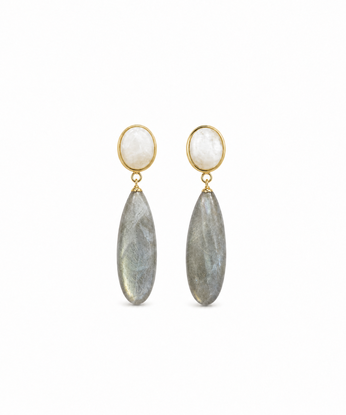 18K Gold Plated Natural Stone Drop Earrings product view 9
