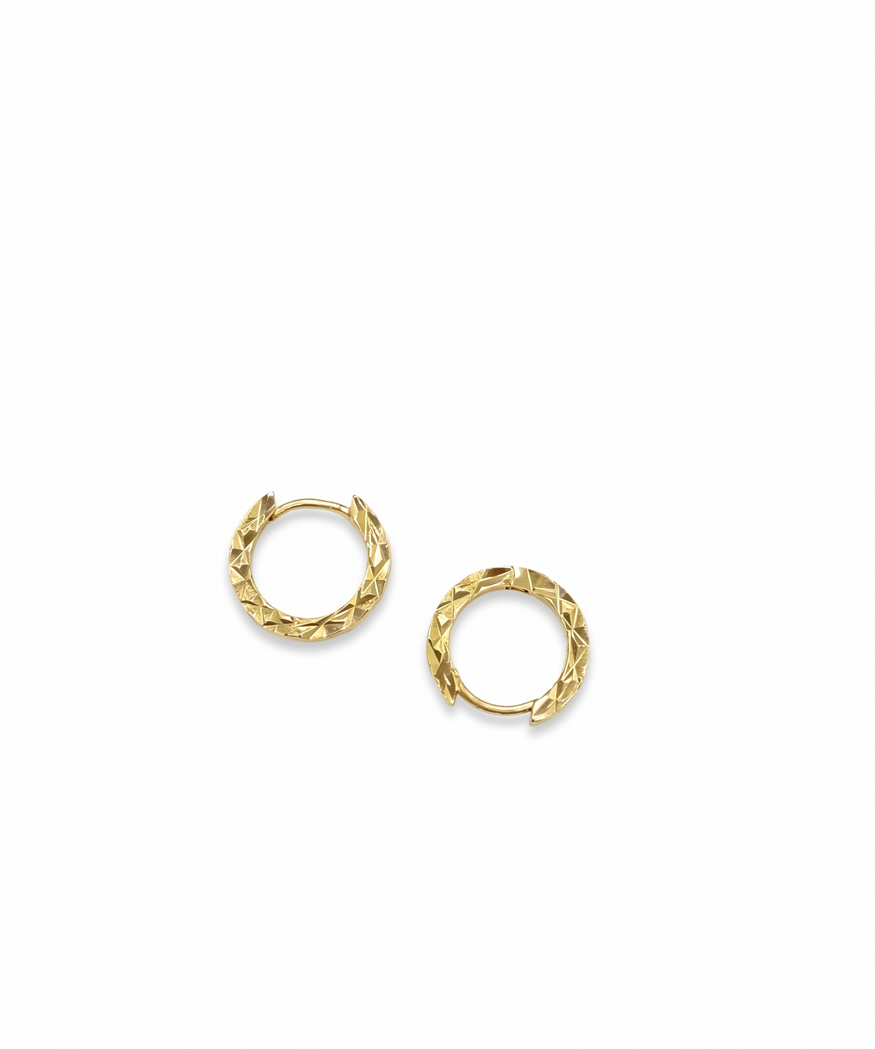 18K Gold Plated Sunset Glow Hoop Earrings by Natelyrian