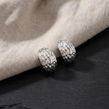 18K Gold and Silver Plated Peanut Stud Earrings product view 6