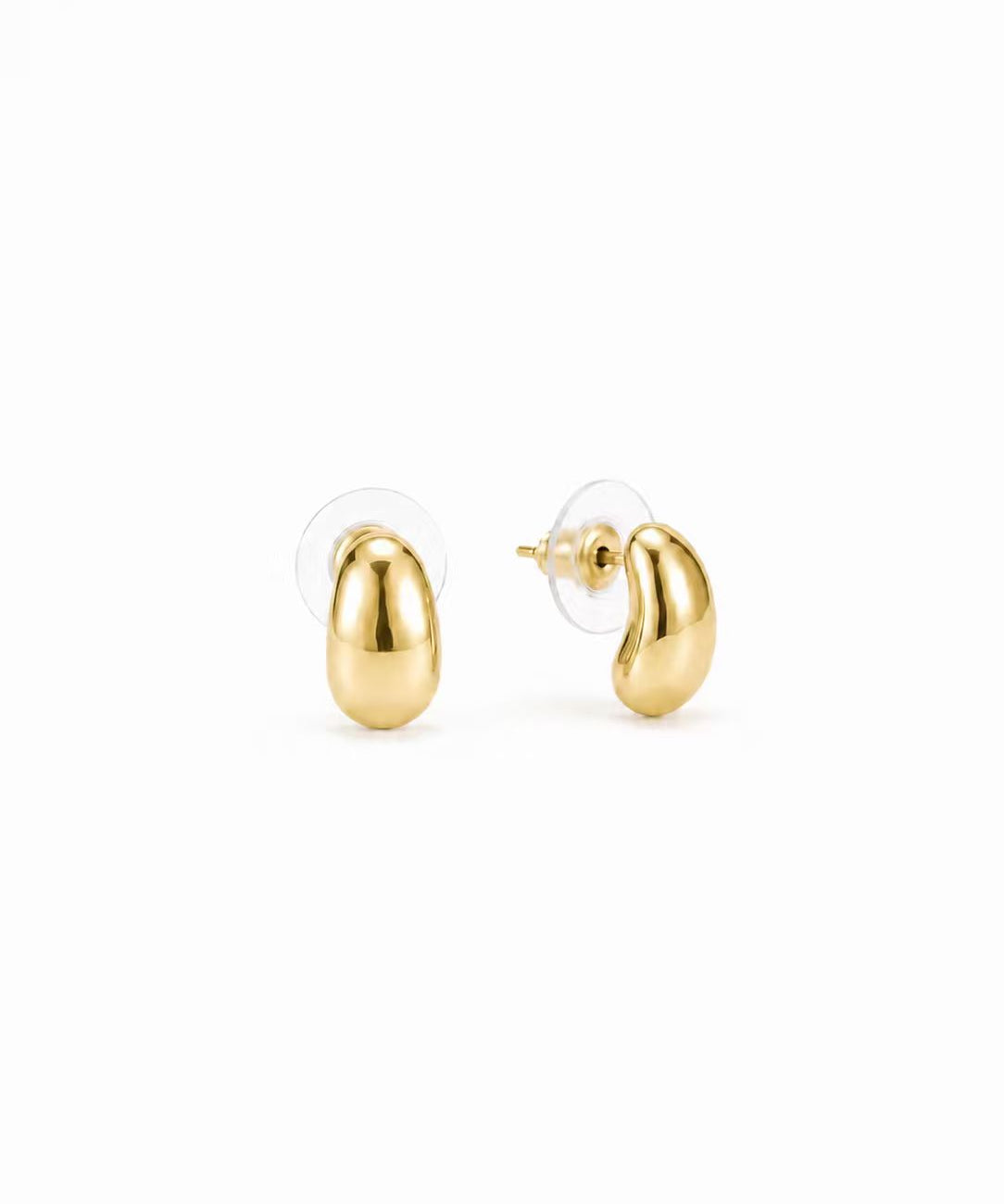 18K Gold/Silver Plated Little Bean INS Stud Earrings product view 6