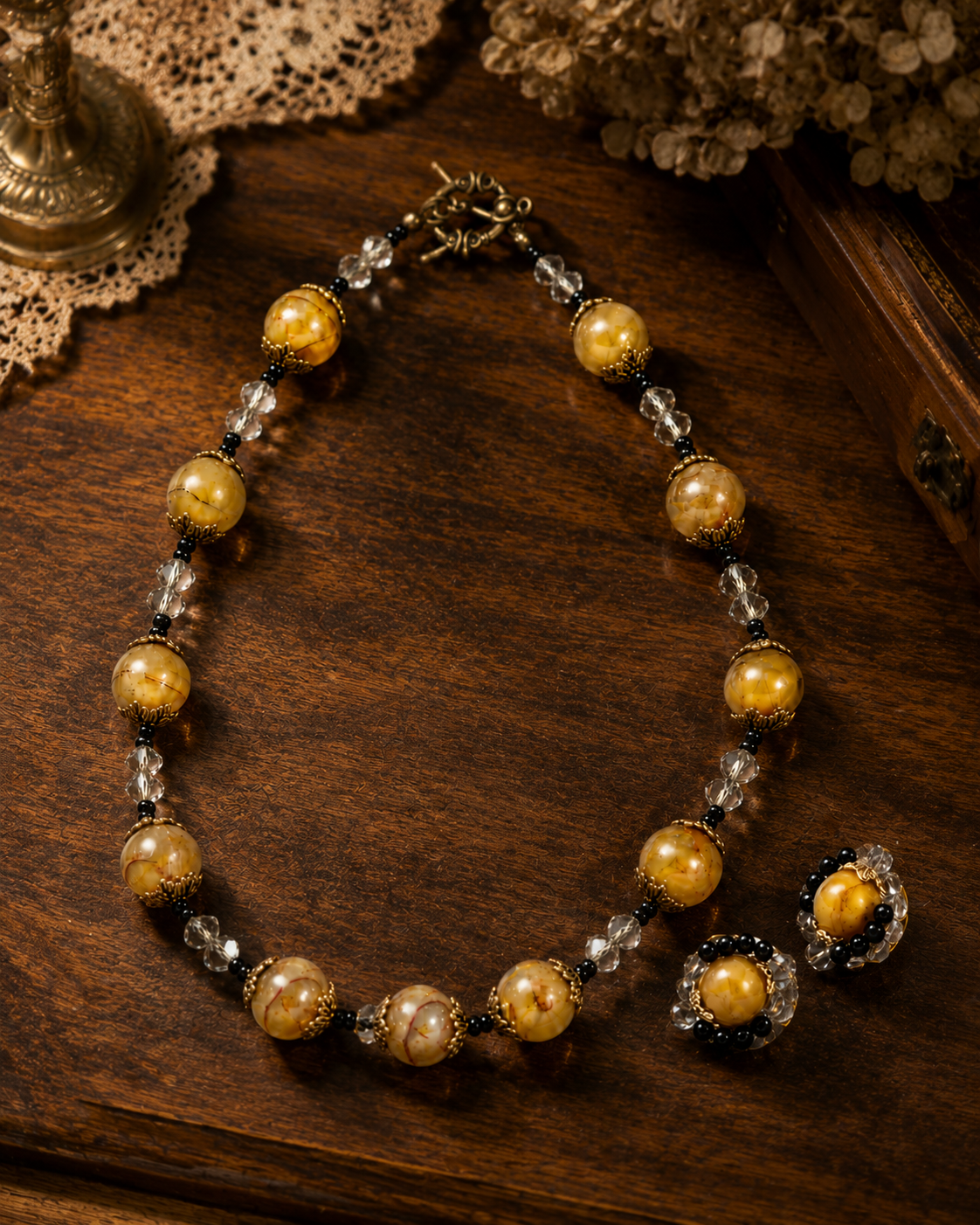 Amber Crystal Beaded Gift Sets alternate view