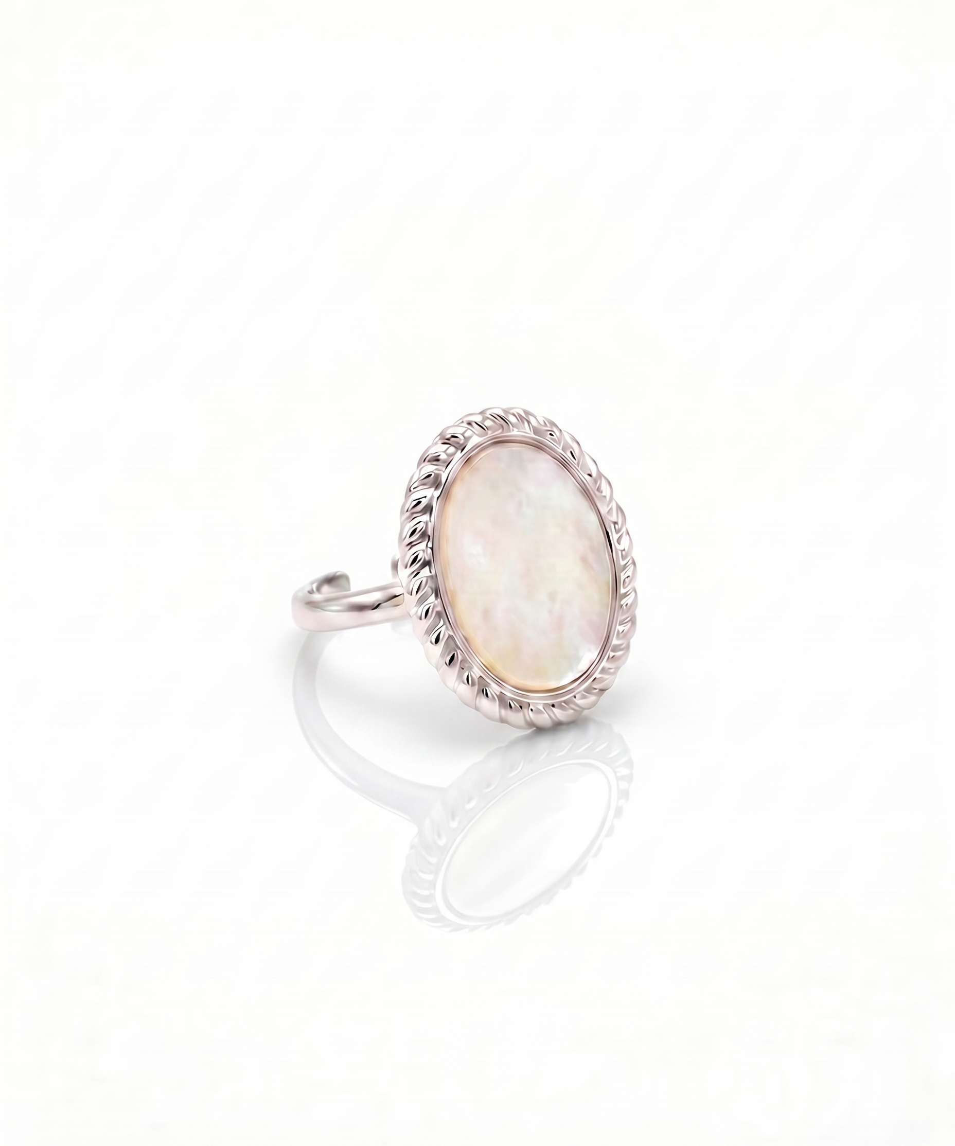 Mother of Pearl Adjustable Ring product view 5