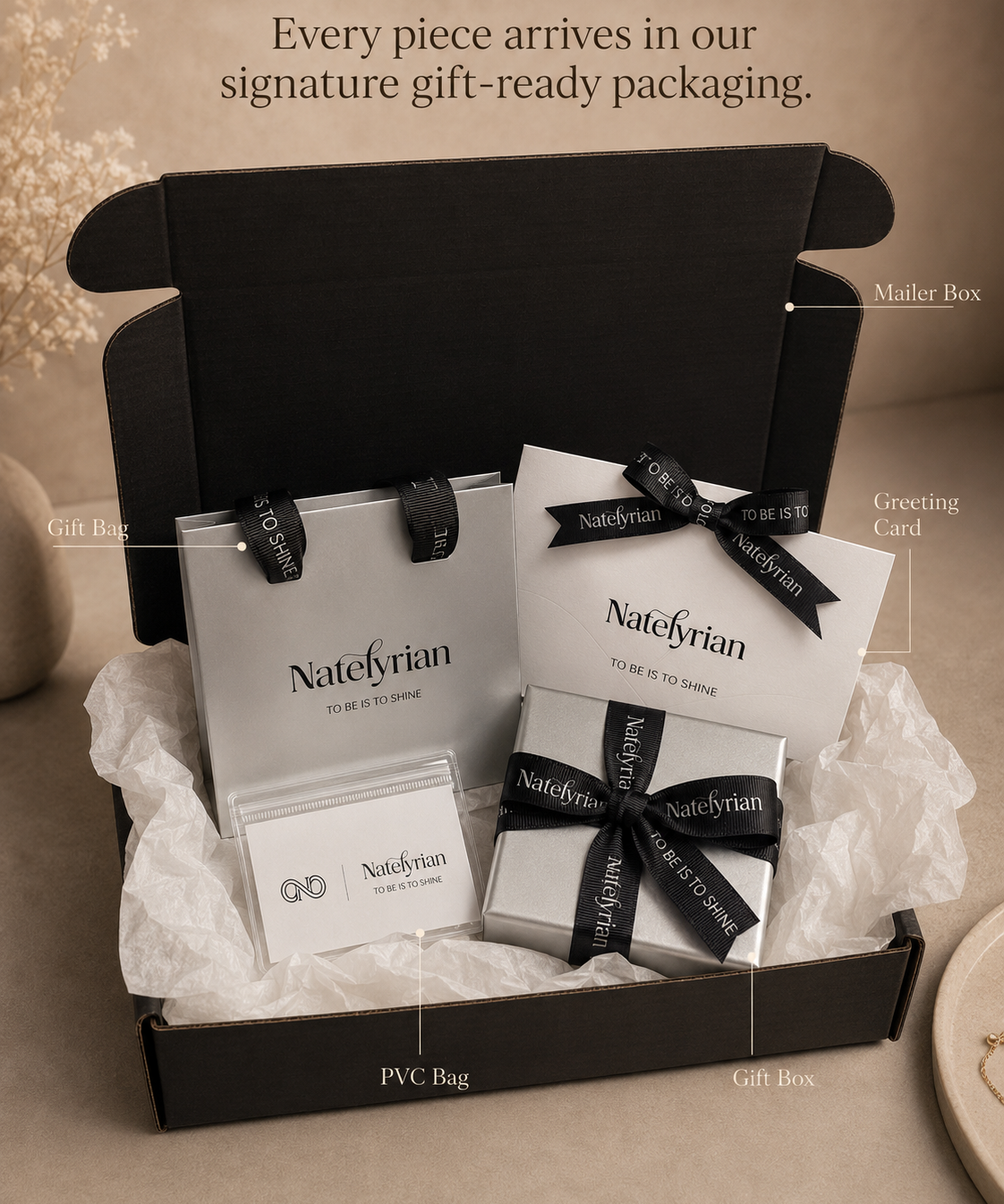 Natelyrian signature gift-ready packaging