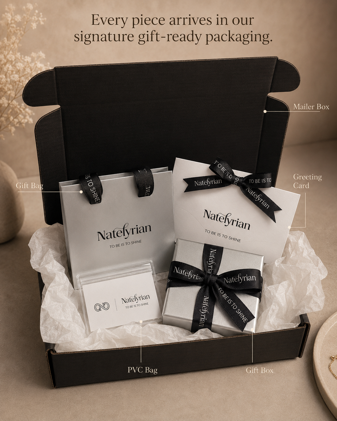 Natelyrian signature gift-ready packaging